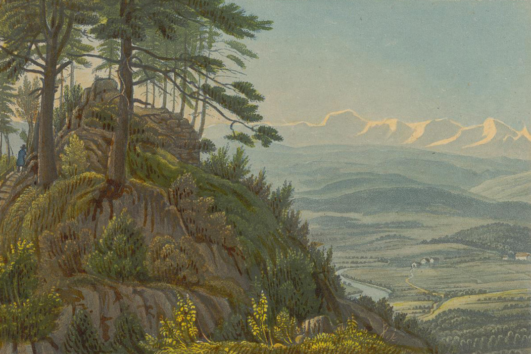 Weinmann, Rudolf: Ruines du château de Maneck au Höckler. à Zurich, [1840?]. Zentralbibliothek Zürich, Zürich 2.2, Manegg I, 5                                                        