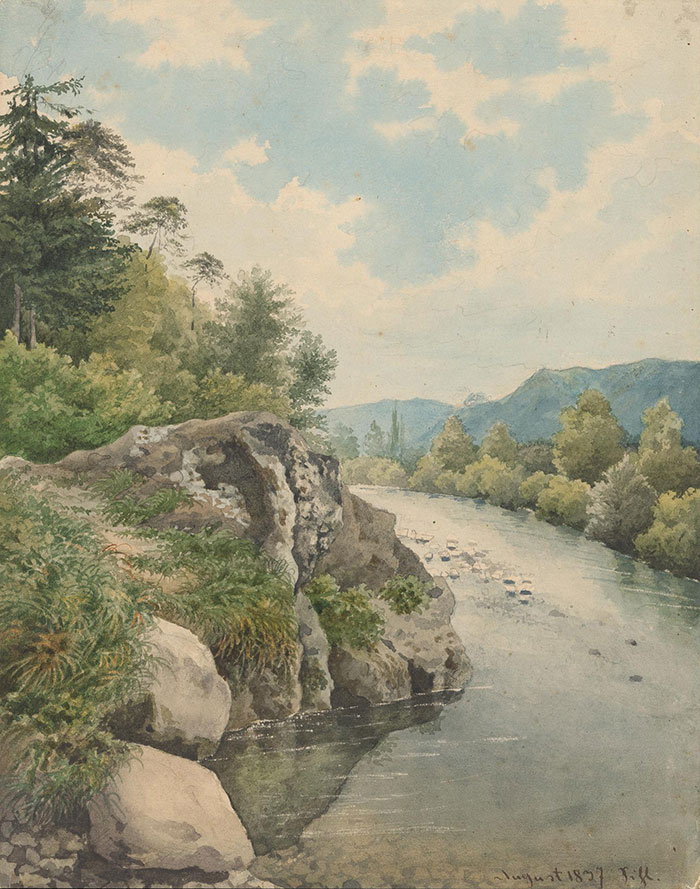 Keller, Gottfried: Sihl. [Schweiz], August 1837. Zentralbibliothek Zürich, GKN 16